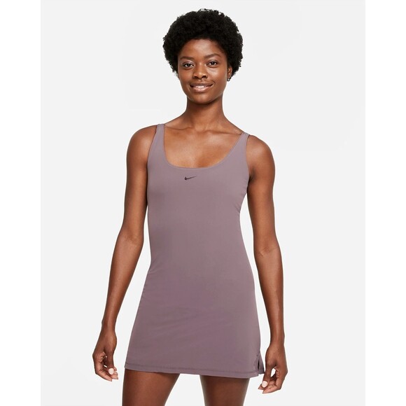 Nike Dresses & Skirts - Nike Bliss Luxe Women Large Training tennis Dress Built-In Shorts purple DA0155